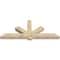 Ekena Millwork Kennewick Rough Sawn Timber Gable Bracket, Douglas Fir, 84"W x 35"H x 6"D x 6"F, 10/12 Pitch GBW084X35X0606KEN00RDF - alternate 2